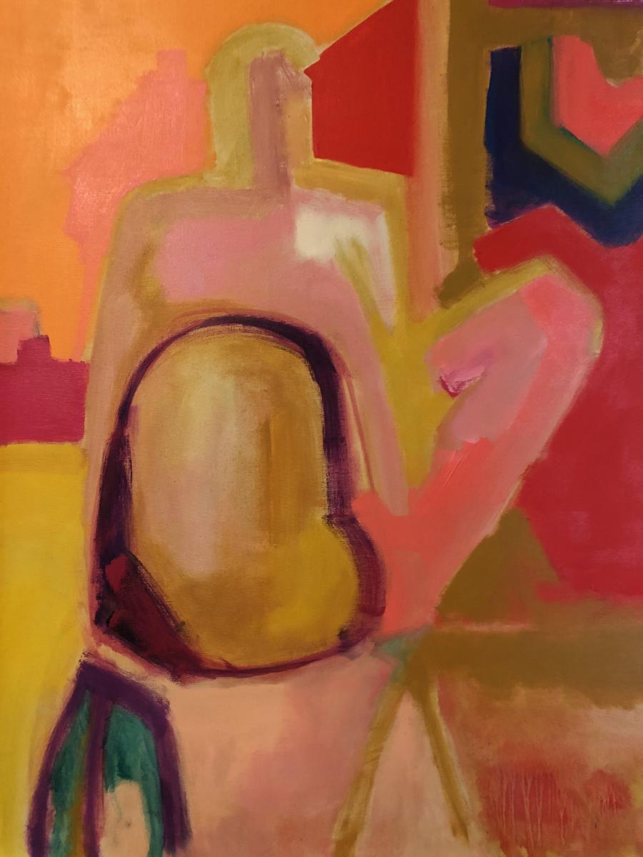 Seated Figure
SOLD : Paintings : ART UNDERFOOT :: CAROL BASTIEN