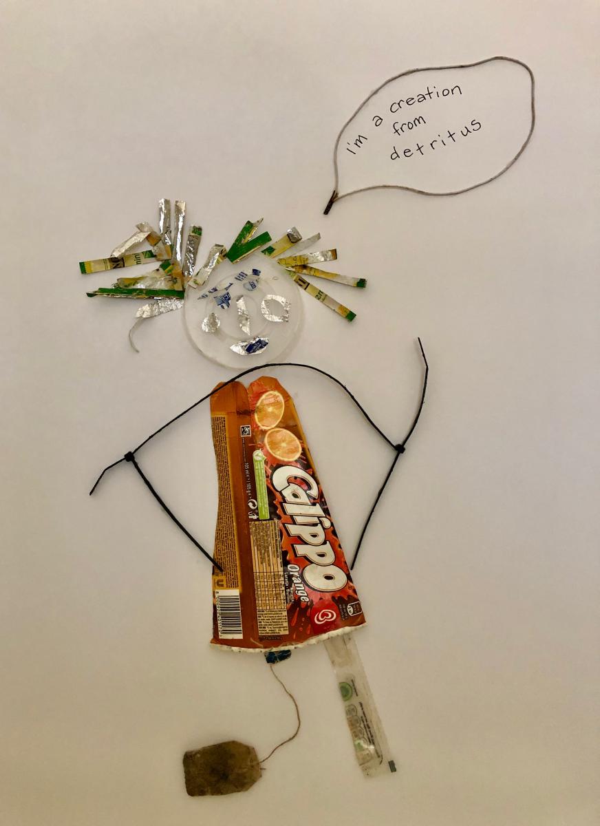 I'm a Creation from Detritus
SOLD
Collected along the West Highland Way : Scotland Collages : ART UNDERFOOT :: CAROL BASTIEN