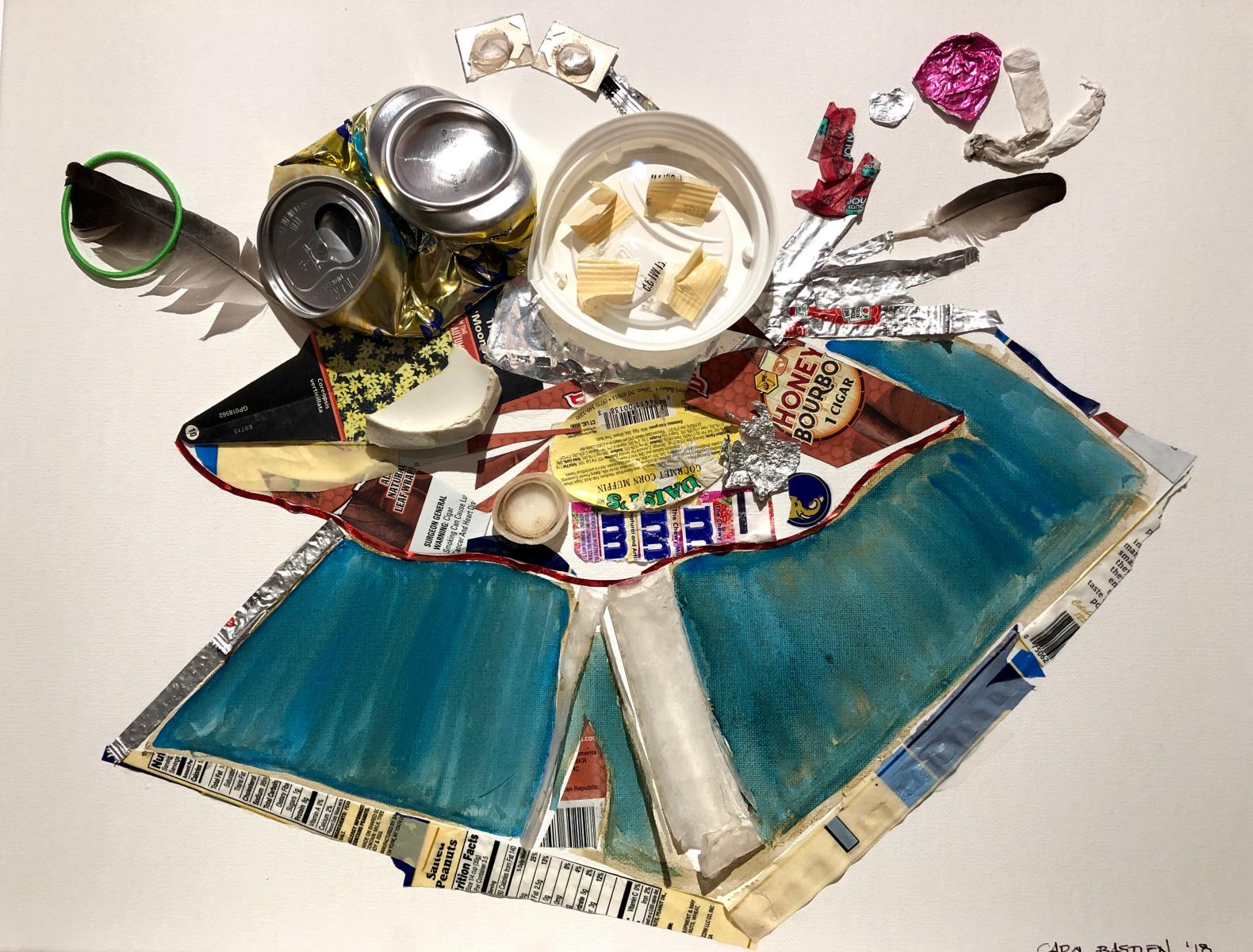Still Life
Collected on the day of the NYC GTriathlon 2018, Riverside Drive 73-75th St.
23 1/4" x 19 1/4" : New York City Collages : ART UNDERFOOT :: CAROL BASTIEN