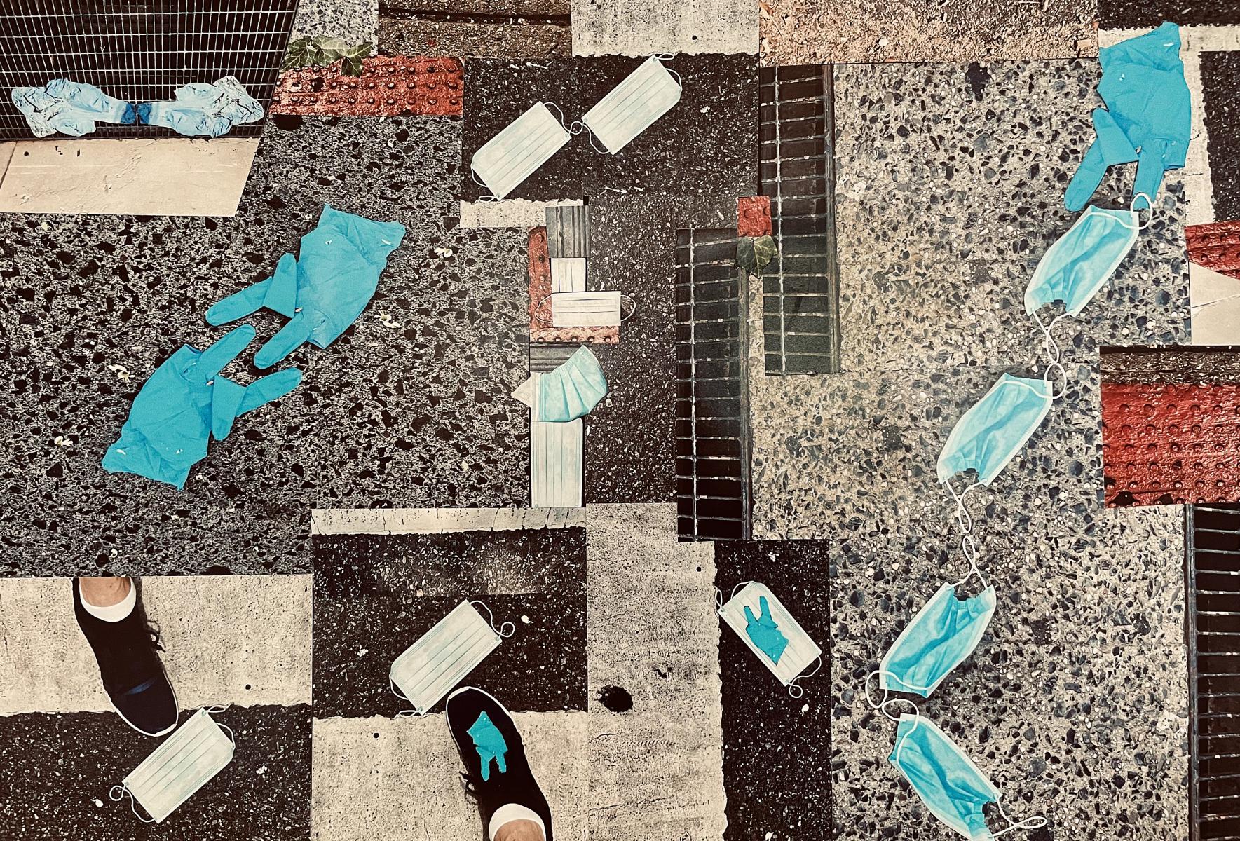 COVID Collage
photos taken on the UES, cut and pasted
30"x24" : COVID Collages : ART UNDERFOOT :: CAROL BASTIEN