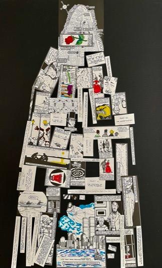 The Mystery of Mary Rogers
Collected on 87th Street and Park Avenue's island
20"w x 29 3/4" h : New York City Collages : ART UNDERFOOT :: CAROL BASTIEN