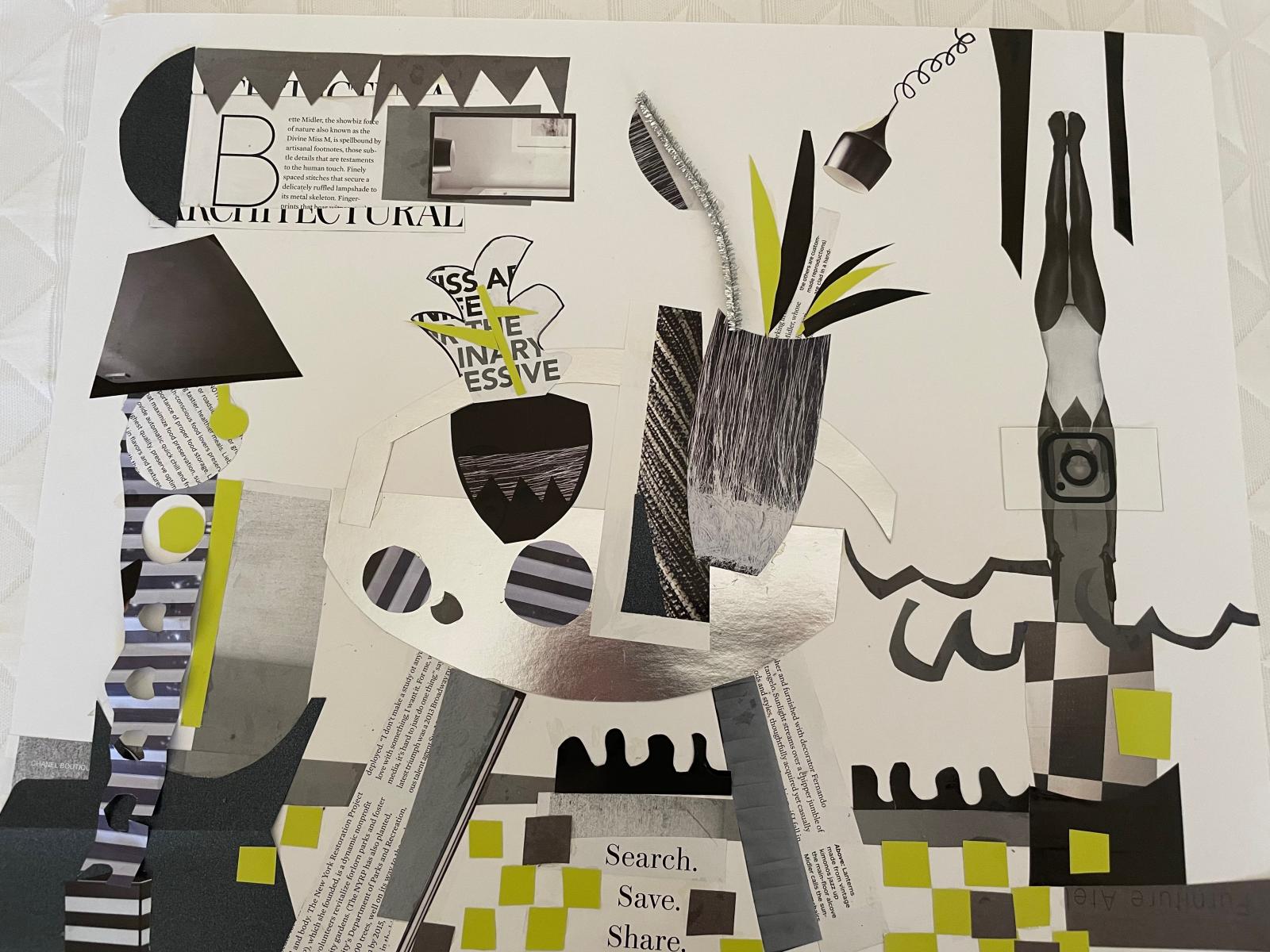 Interior
31" x 27" : General Collages : ART UNDERFOOT :: CAROL BASTIEN