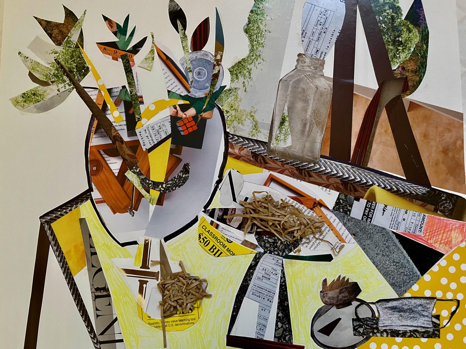 Tabletop
20" x 16" : General Collages : ART UNDERFOOT :: CAROL BASTIEN