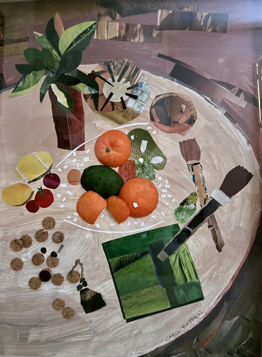 Tabletop Palette
19 3/4" W x @% 1/2" H : General Collages : ART UNDERFOOT :: CAROL BASTIEN