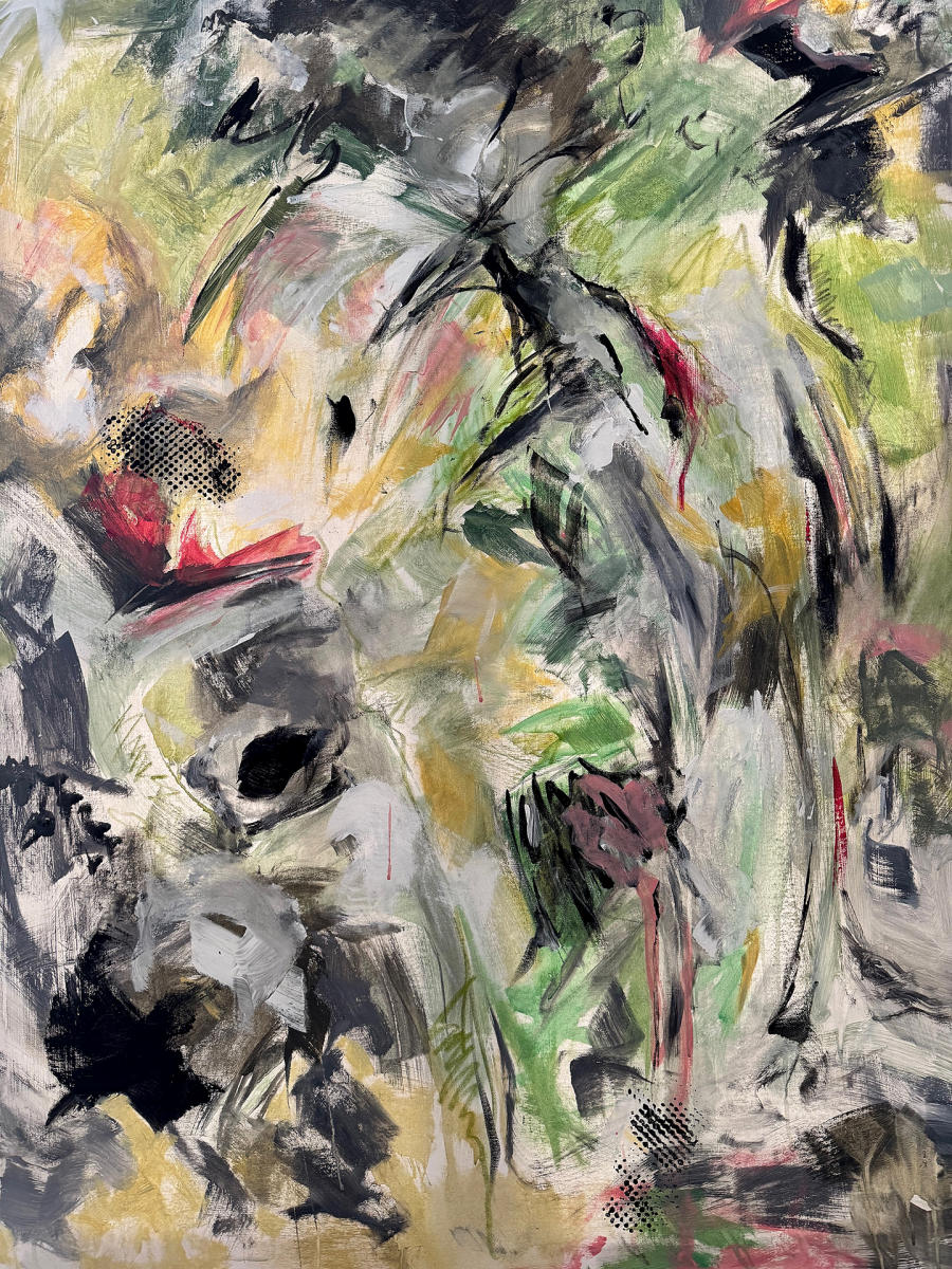 Woodlands Reimagined
36"wx46"h : Paintings : ART UNDERFOOT :: CAROL BASTIEN